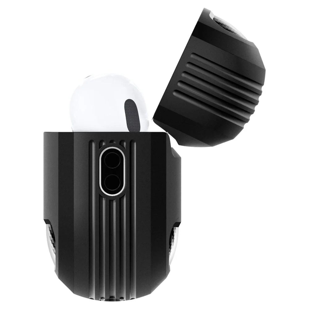 Capa Rugged Armor Spigen para Apple AirPods Pro 1 / 2 Preto Matte