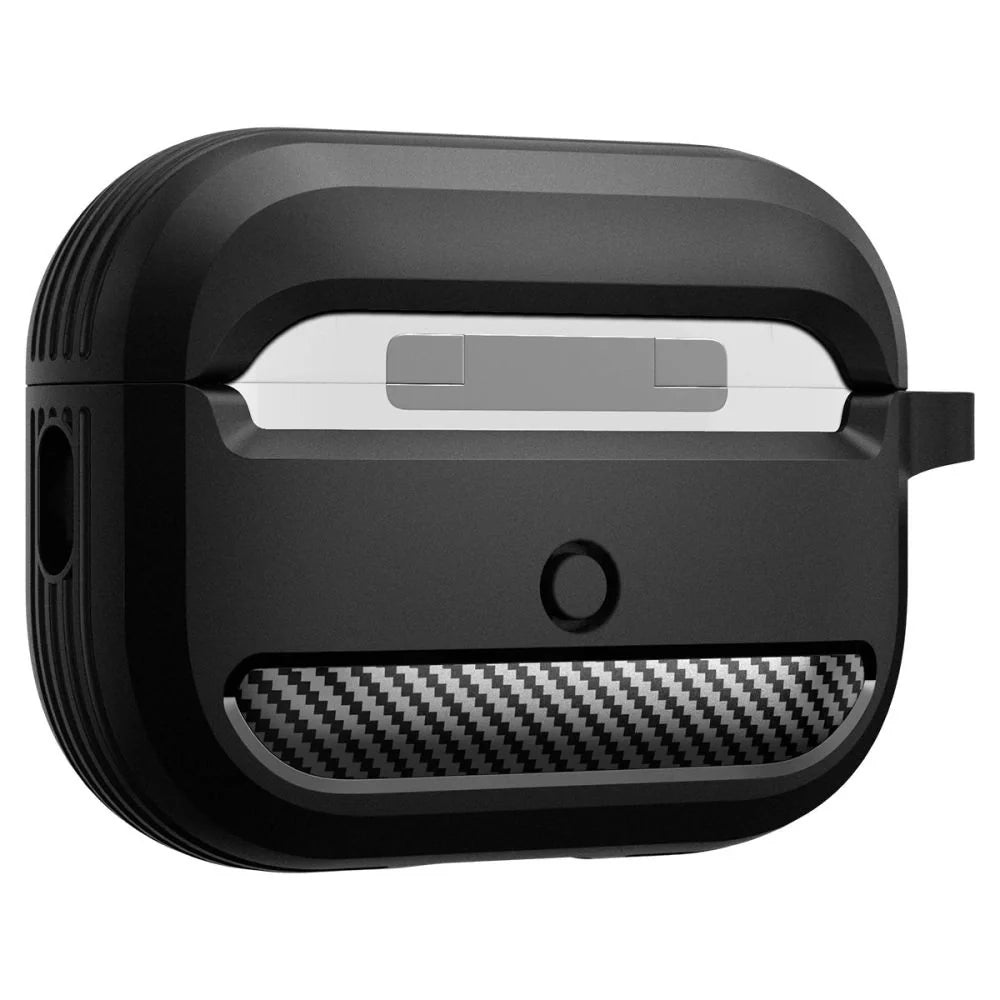 Capa Rugged Armor Spigen para Apple AirPods Pro 1 / 2 Preto Matte