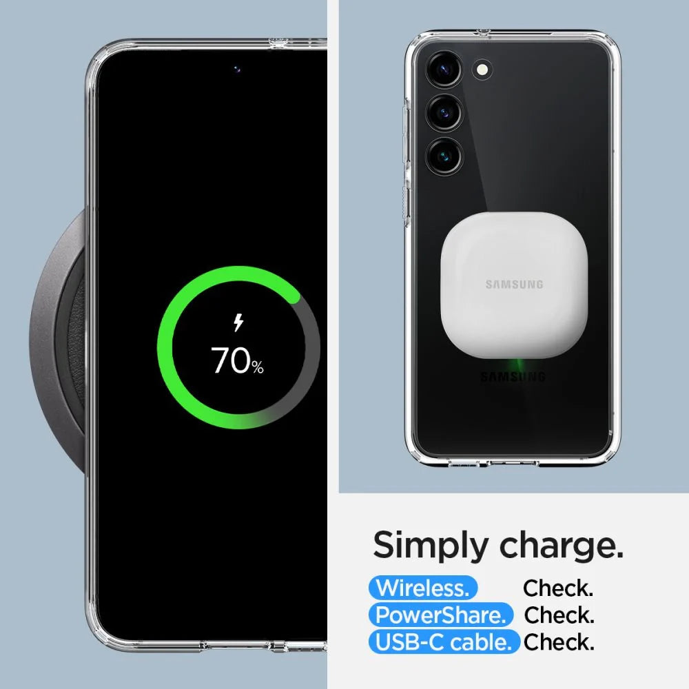 Capa Ultra Híbrida Spigen Transparente para Samsung Galaxy S23