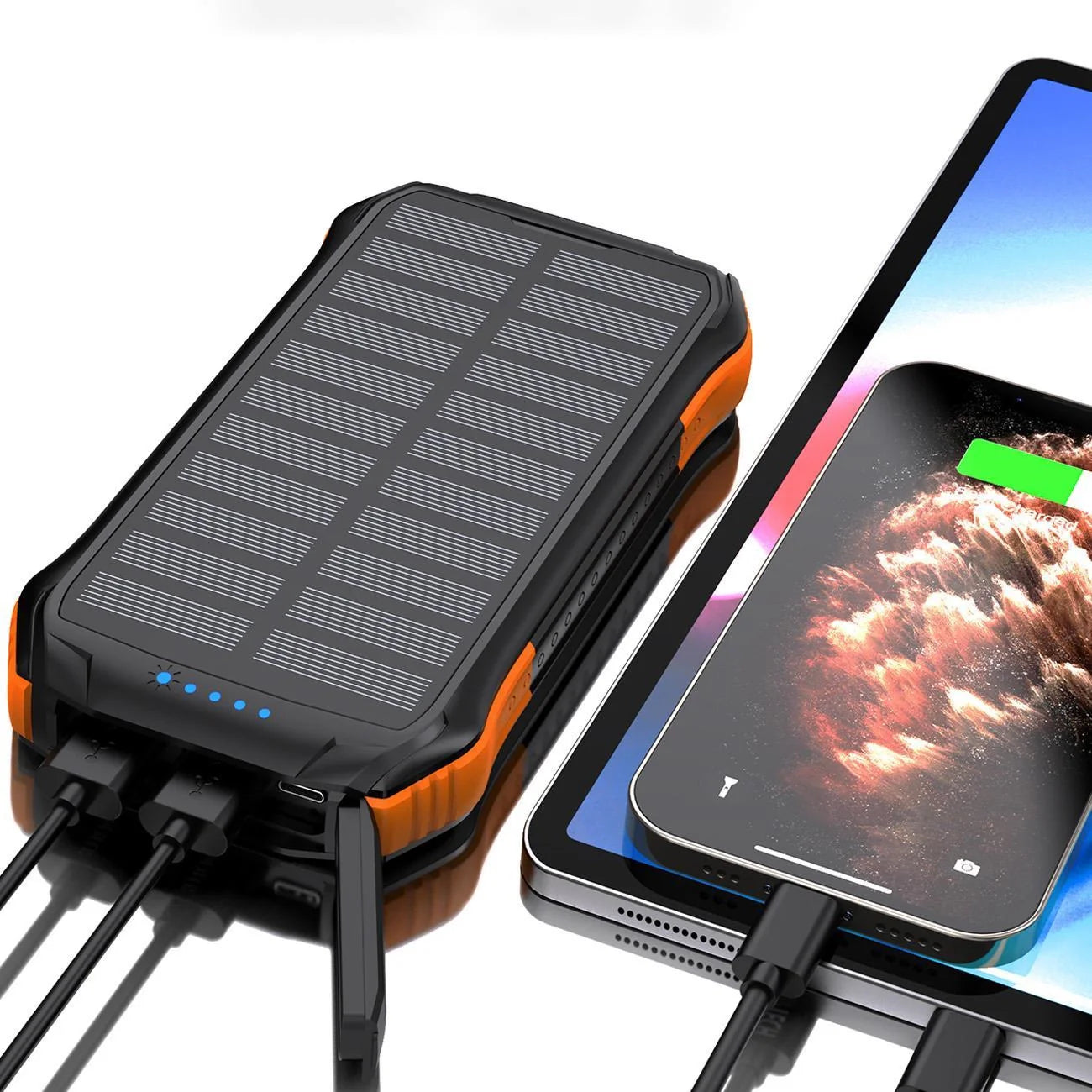 Power Bank Solar 10000mAh Qi Carregamento Wireless 5W Choetech B659