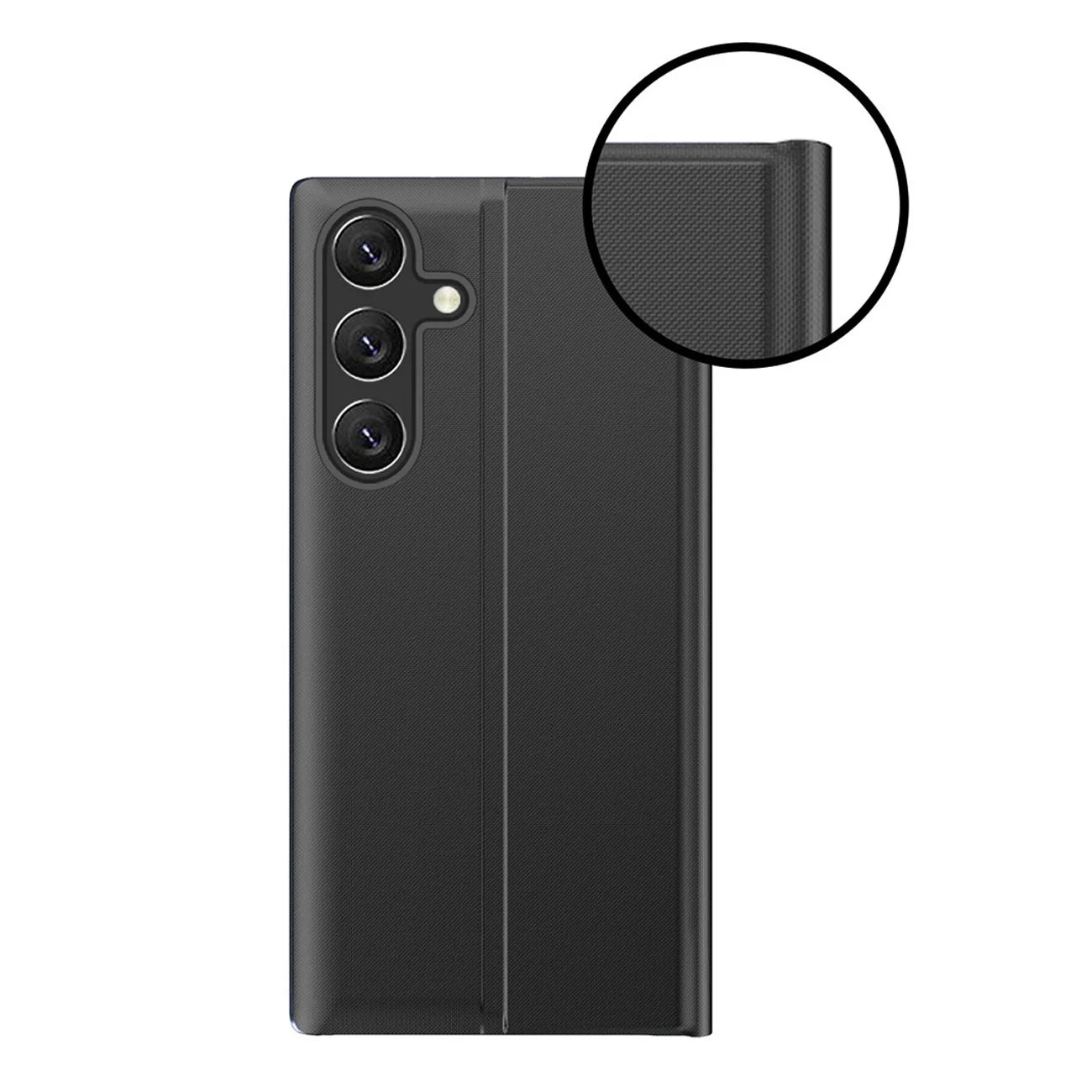 Capa para Xiaomi Redmi Note 12 Pro+ com Flip Stand Preta
