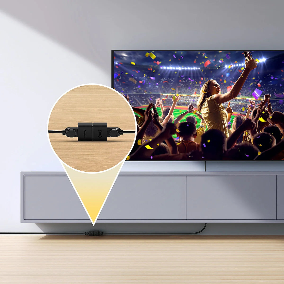 Conector RJ-45 Baseus Premium Preto | Ligação de Rede Estável e Profissional