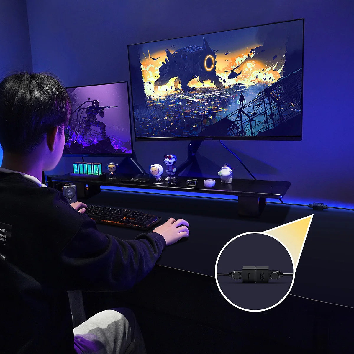 Conector RJ-45 Baseus Premium Preto | Ligação de Rede Estável e Profissional