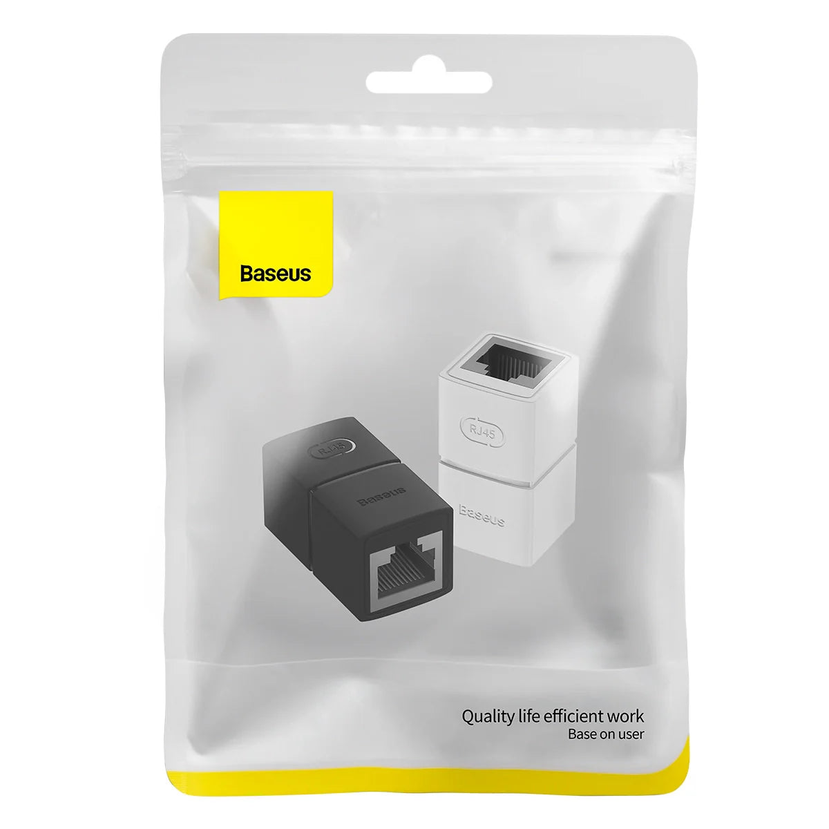 Conector RJ-45 Baseus Premium Preto | Ligação de Rede Estável e Profissional