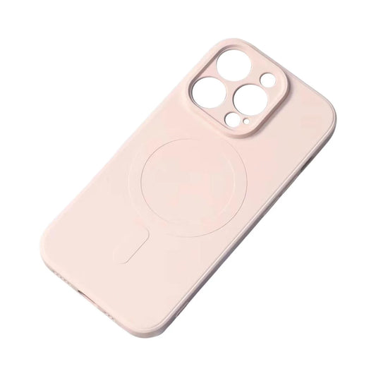Capa de Silicone com MagSafe Compatível para iPhone 15 Creme