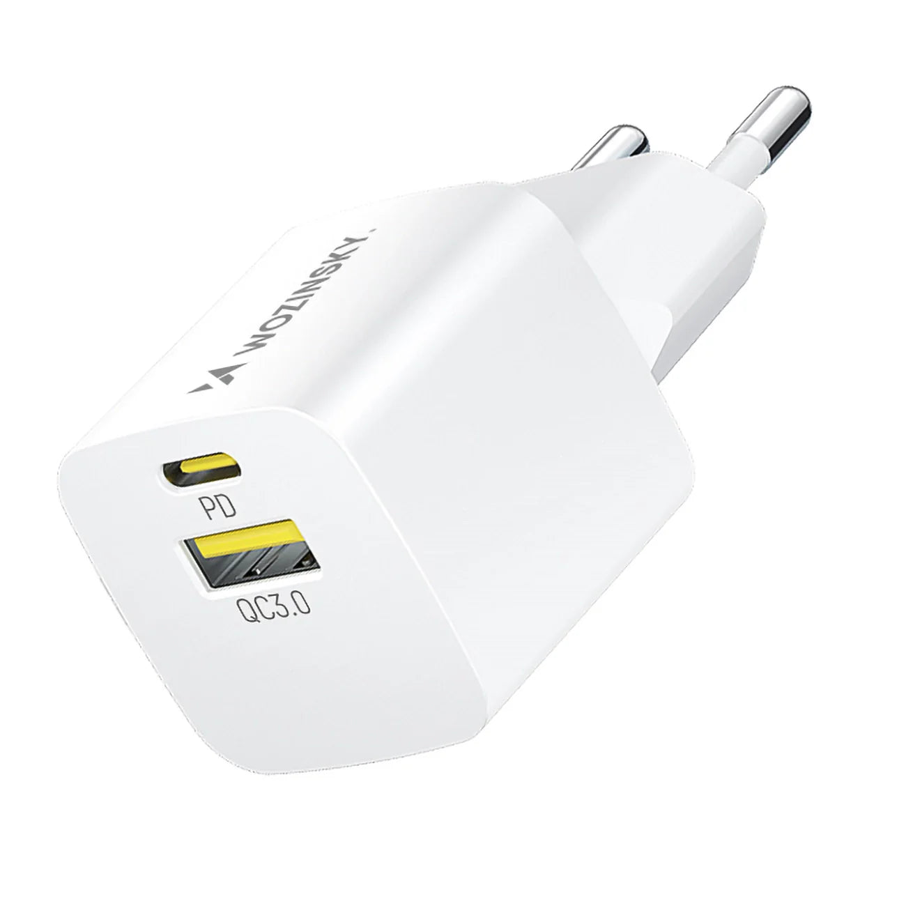 Wozinsky WWCEAC Carregador de Parede GaN 33W USB-A USB-C / Branco