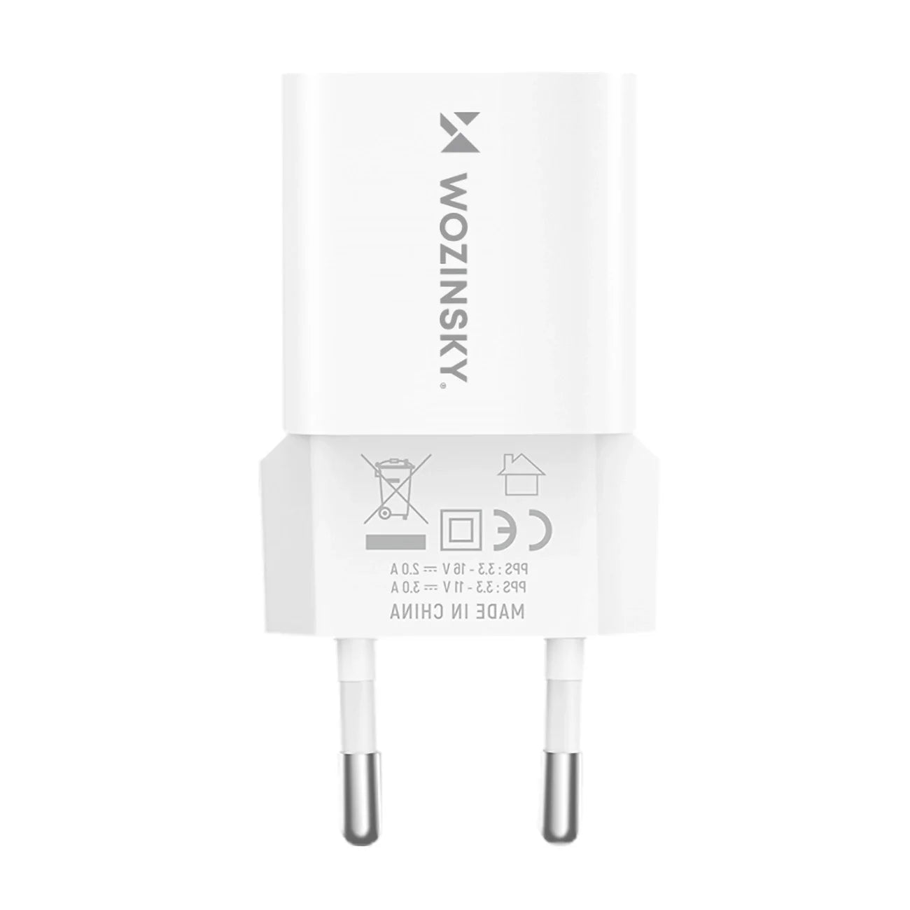 Wozinsky WWCEAC Carregador de Parede GaN 33W USB-A USB-C / Branco