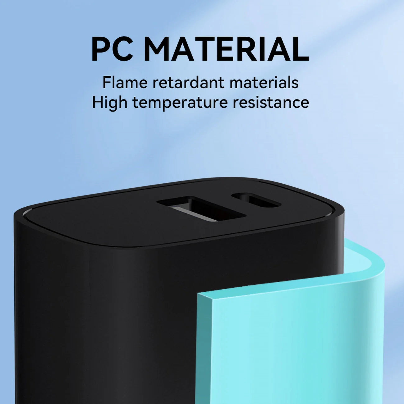 Wozinsky WGWCB Carregador de Parede USB-A USB-C 20W / Preto