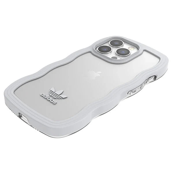 Capa Adidas OR Wavy Case Branca e Transparente para iPhone 13 Pro / 13 6.1"