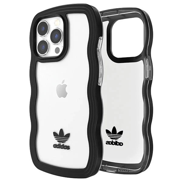 Capa Adidas OR Wavy Preta e Transparente para iPhone 13 Pro