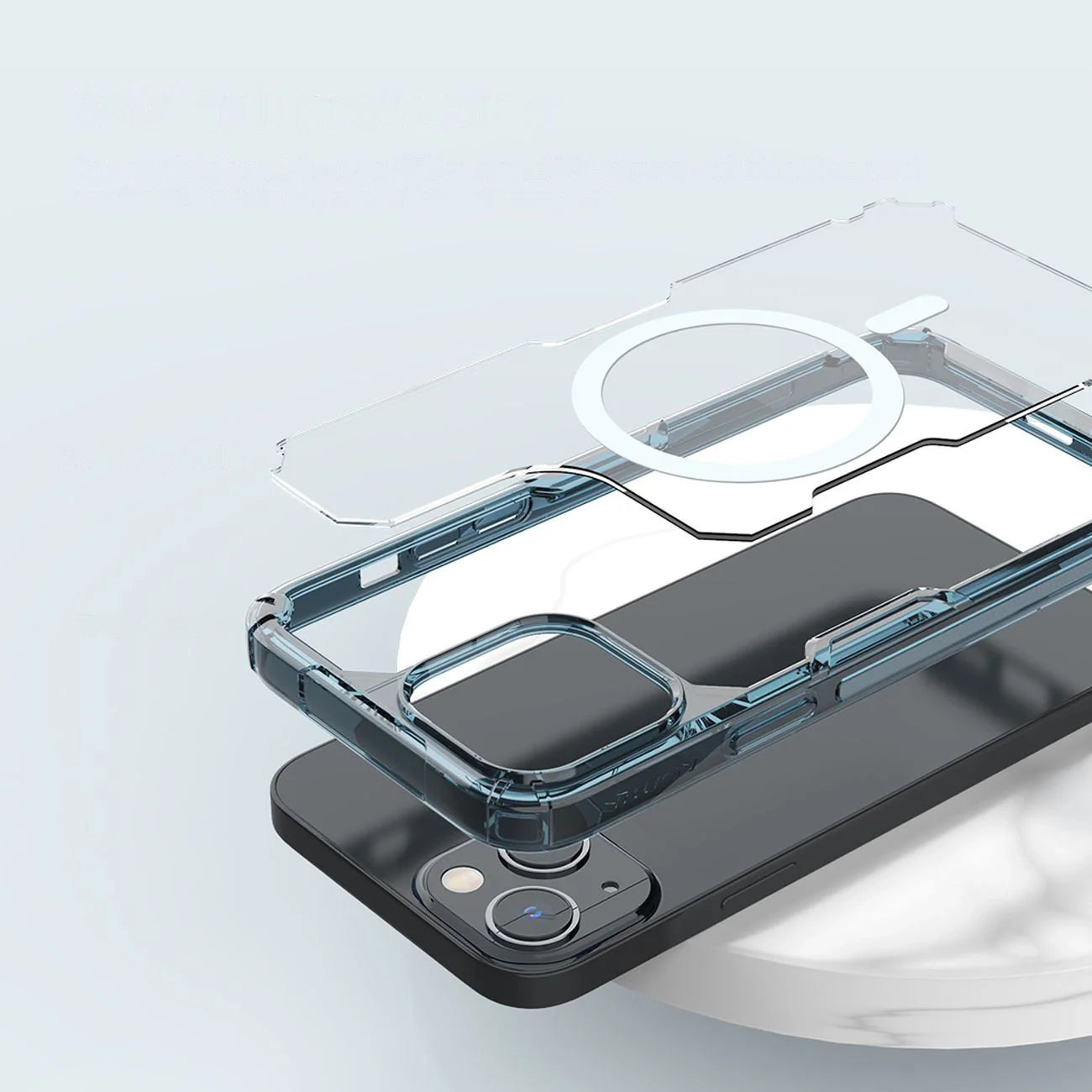 Capa Nillkin Nature Pro com MagSafe para iPhone 15 Transparente