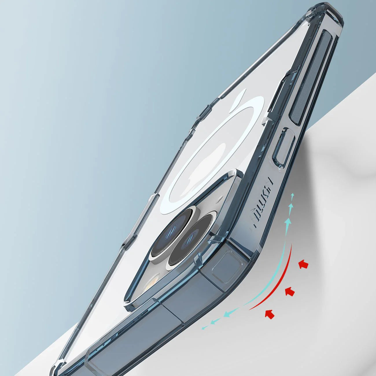 Capa Nillkin Nature Pro com MagSafe para iPhone 15 Transparente