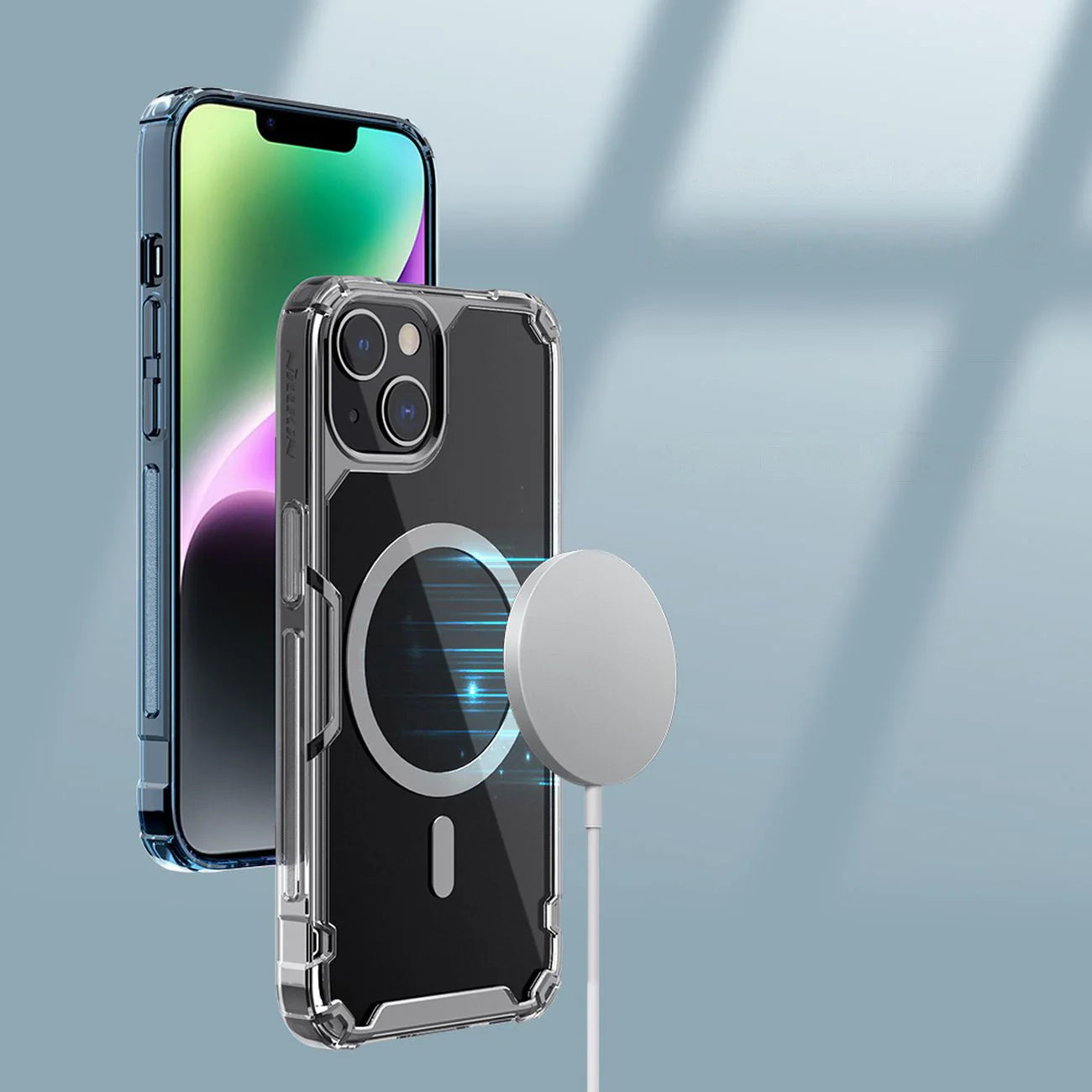 Capa Nillkin Nature Pro com MagSafe para iPhone 15 Transparente