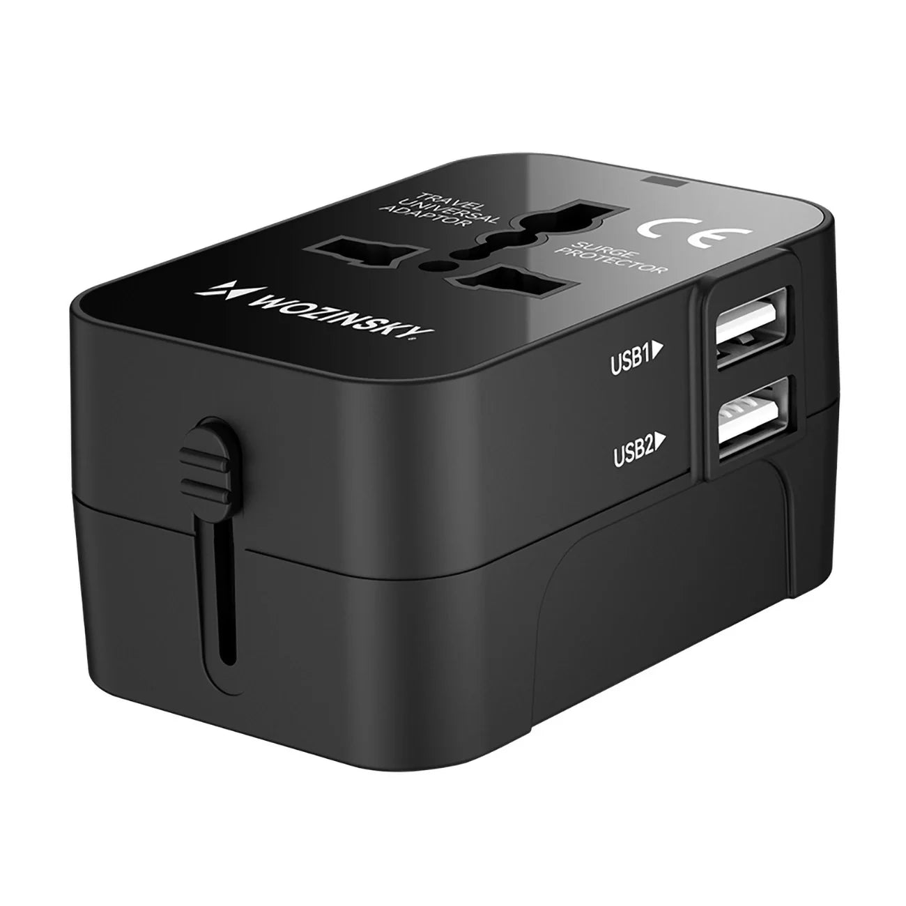 Adaptador de Viagem Universal Wozinsky WUTWC 24W EU/US/AUS/UK 2x USB-A