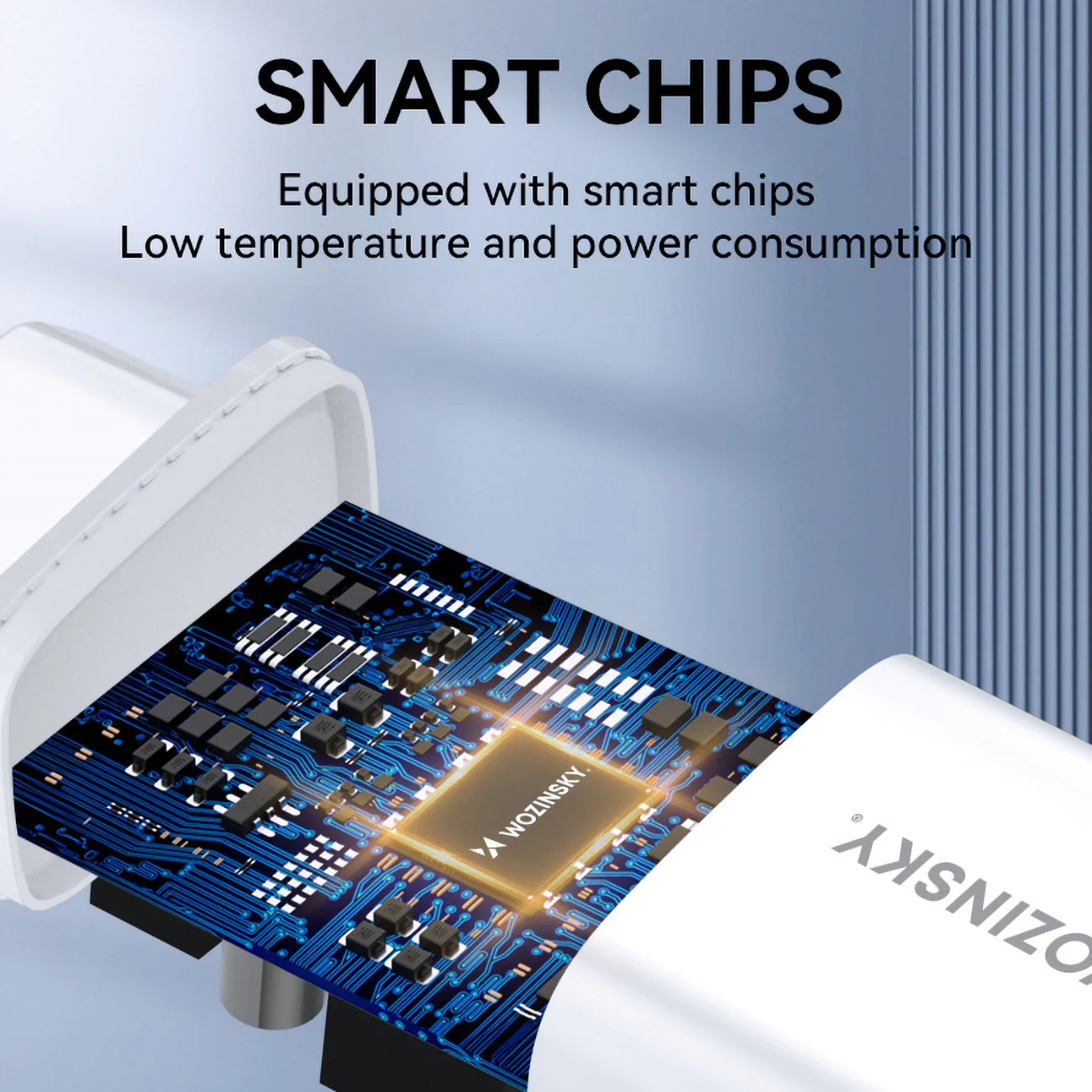 Carregador USB-C + 2 x USB-A 30W WOZINSKY CWCUCW  Branco