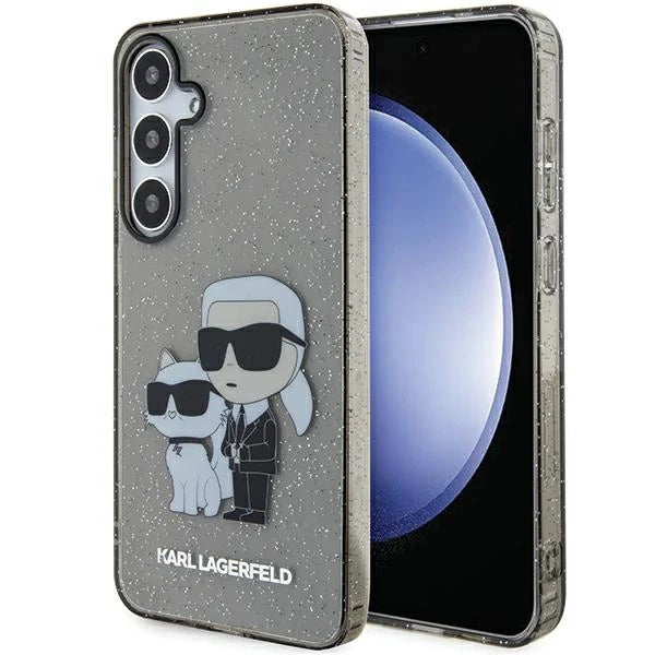 Hardcase Karl Lagerfeld Glitter Karl & Choupette para Samsung Galaxy S24+