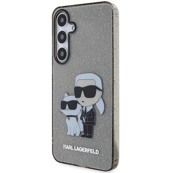 Hardcase Karl Lagerfeld Glitter Karl & Choupette para Samsung Galaxy S24+