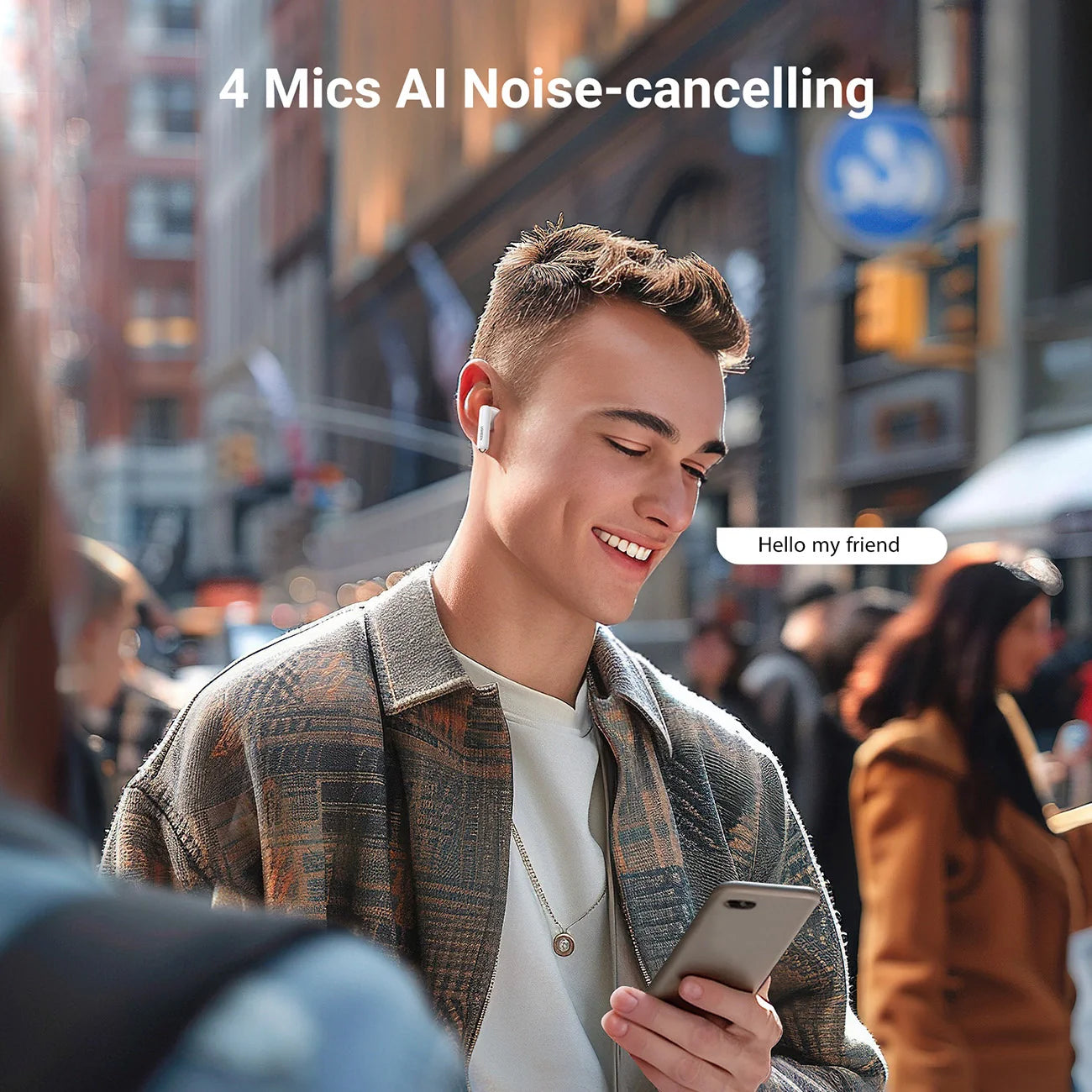 Auriculares Ugreen WS201 HiTune H5 ANC Brancos