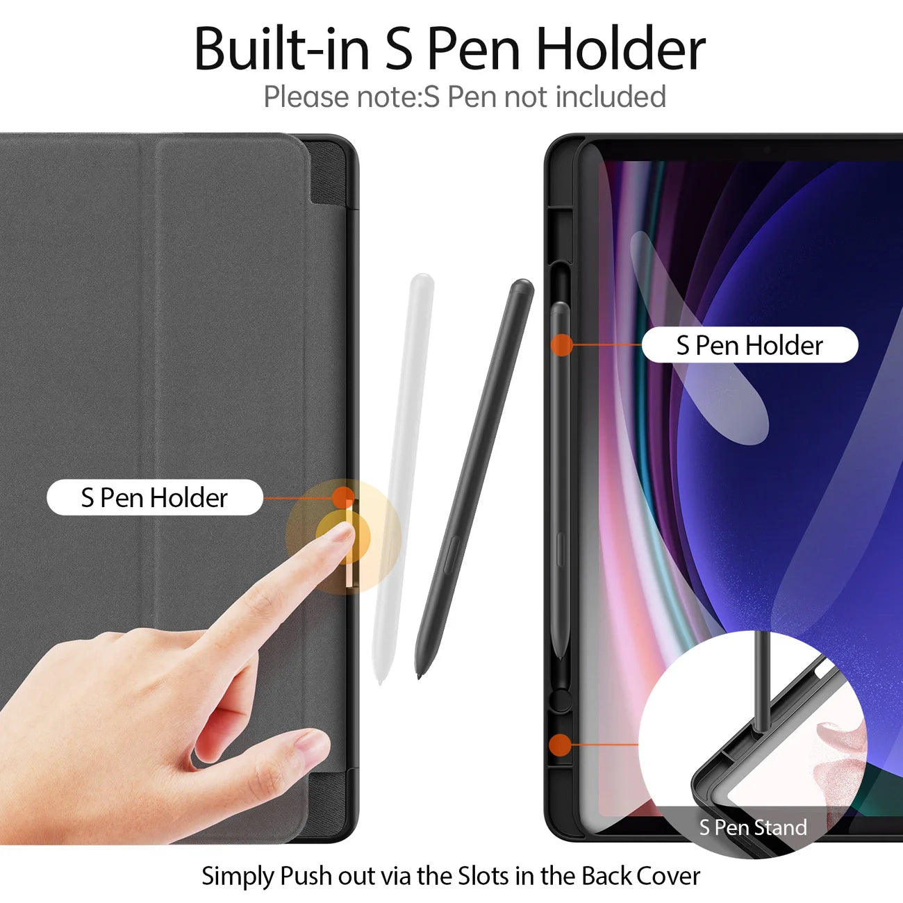 Capa flip e smart sleep para Samsung Galaxy Tab S9 Dux Ducis Domo