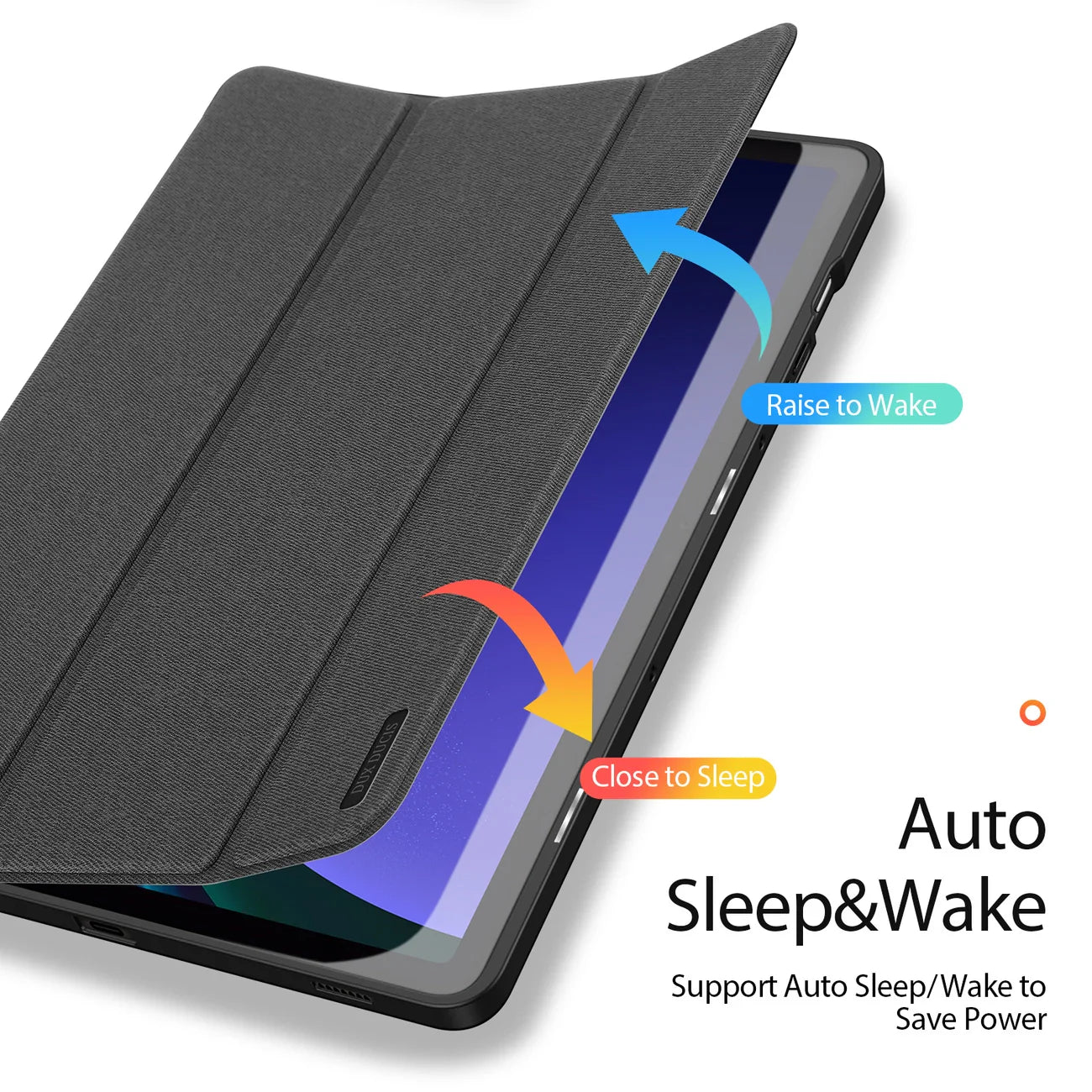 Capa flip e smart sleep para Samsung Galaxy Tab S9 Dux Ducis Domo