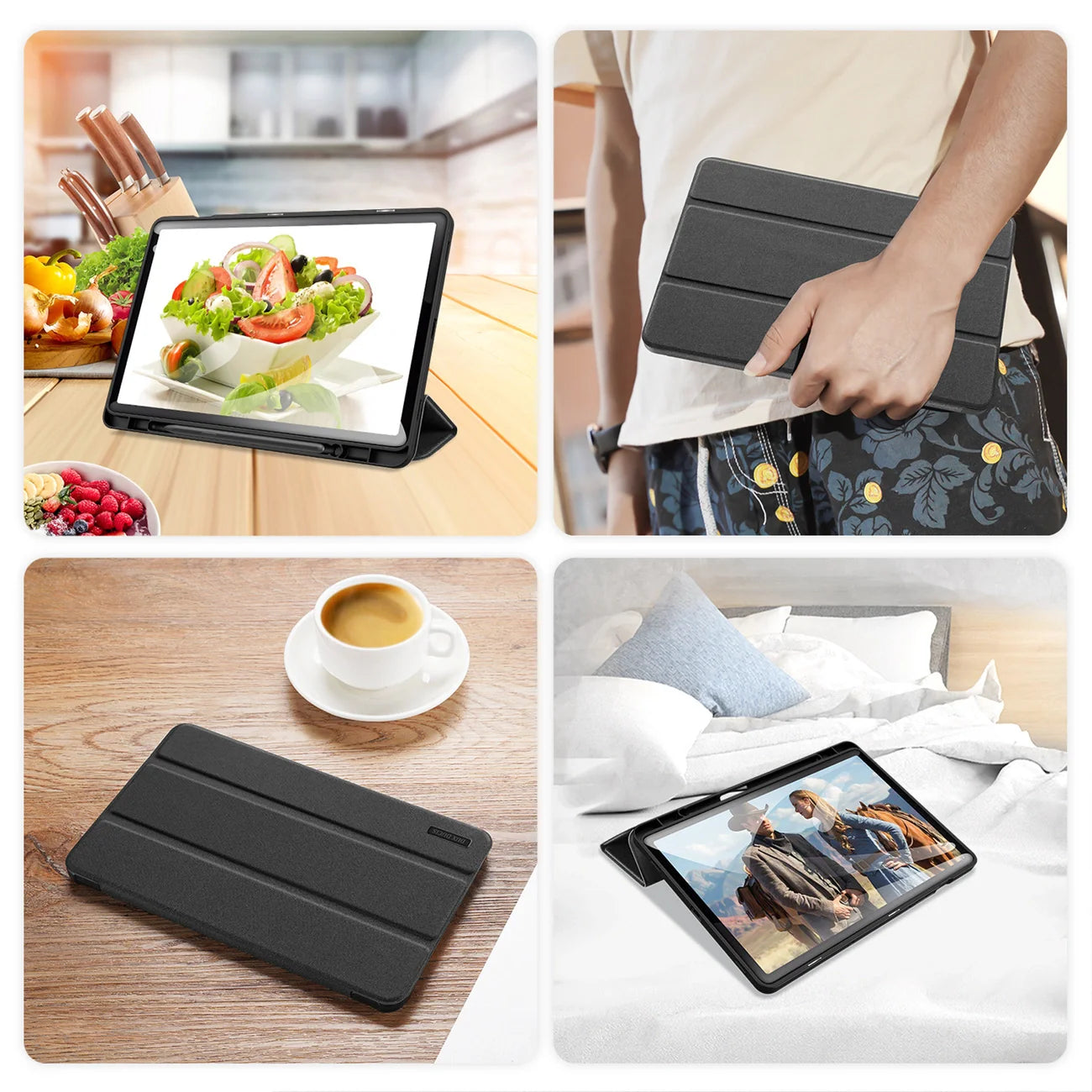 Capa flip e smart sleep para Samsung Galaxy Tab S9 Dux Ducis Domo