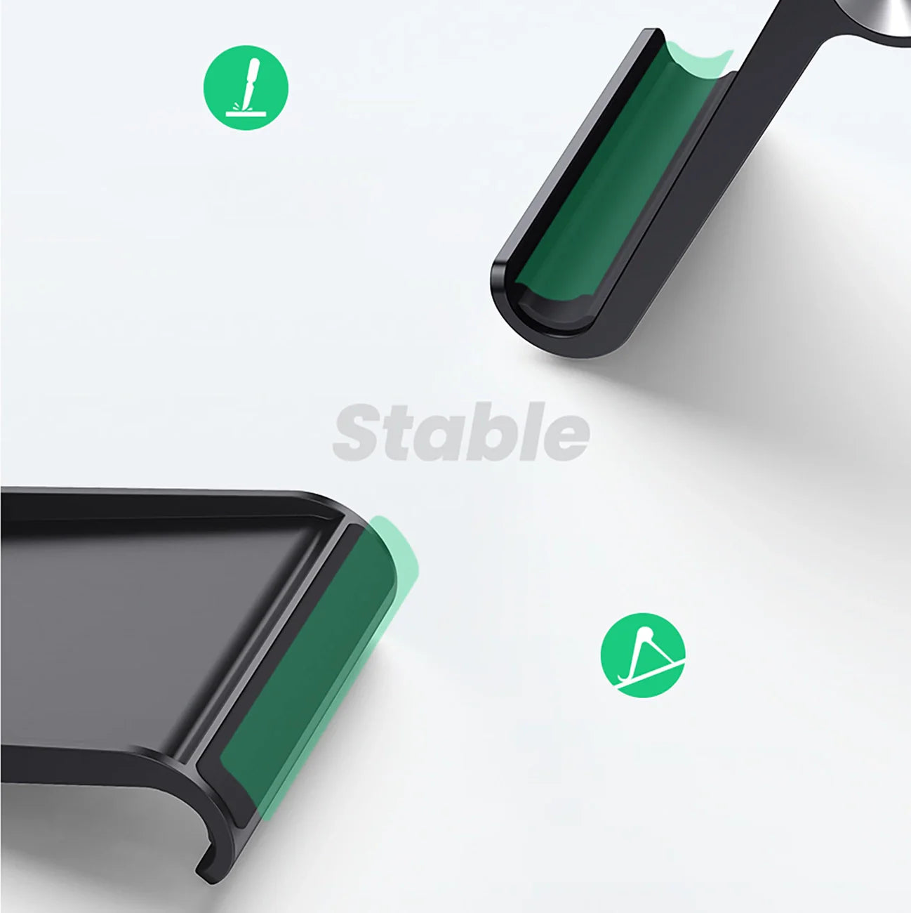 Suporte de Secretária Ugreen / Preto / Para Telefone 4-7.9"