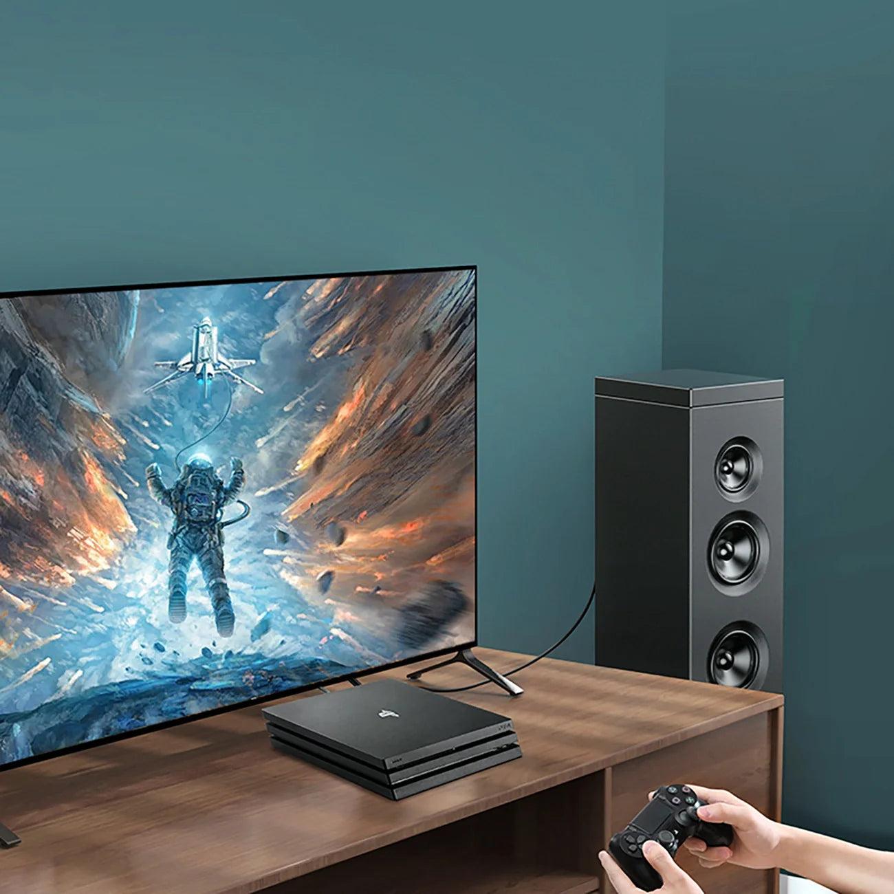 Ugreen AV122 70893 Cabo de áudio ótico Toslink/SPDIF / 3m / Preto