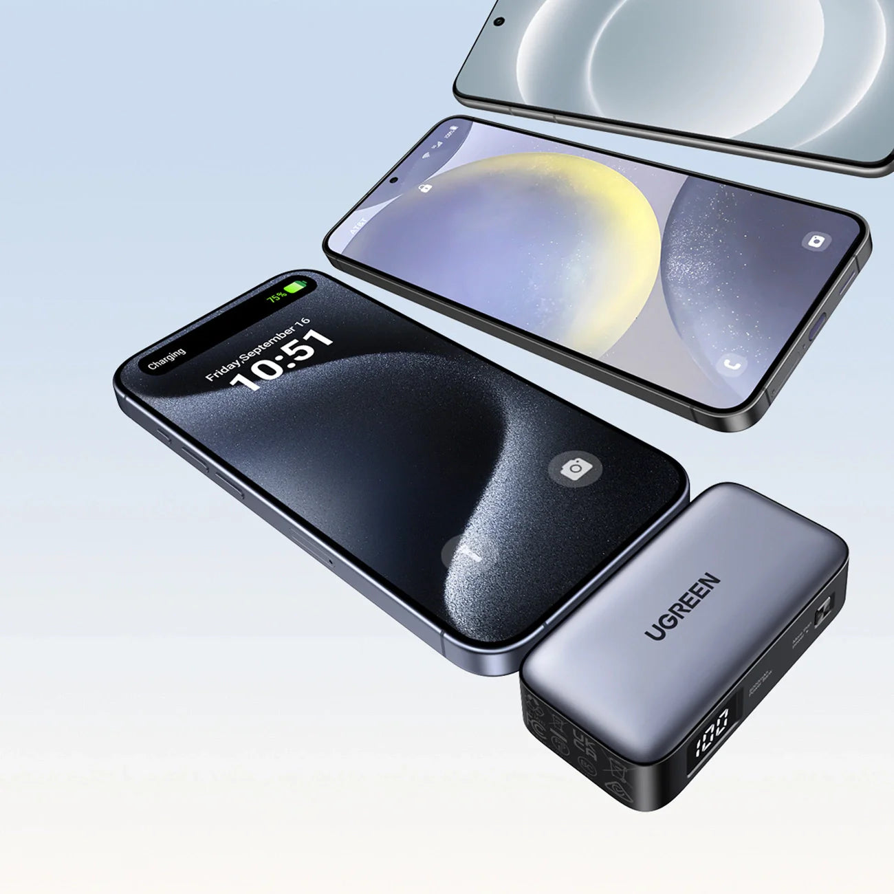 Power Bank UGREEN 5000mAh c/ conector USB-C integrado