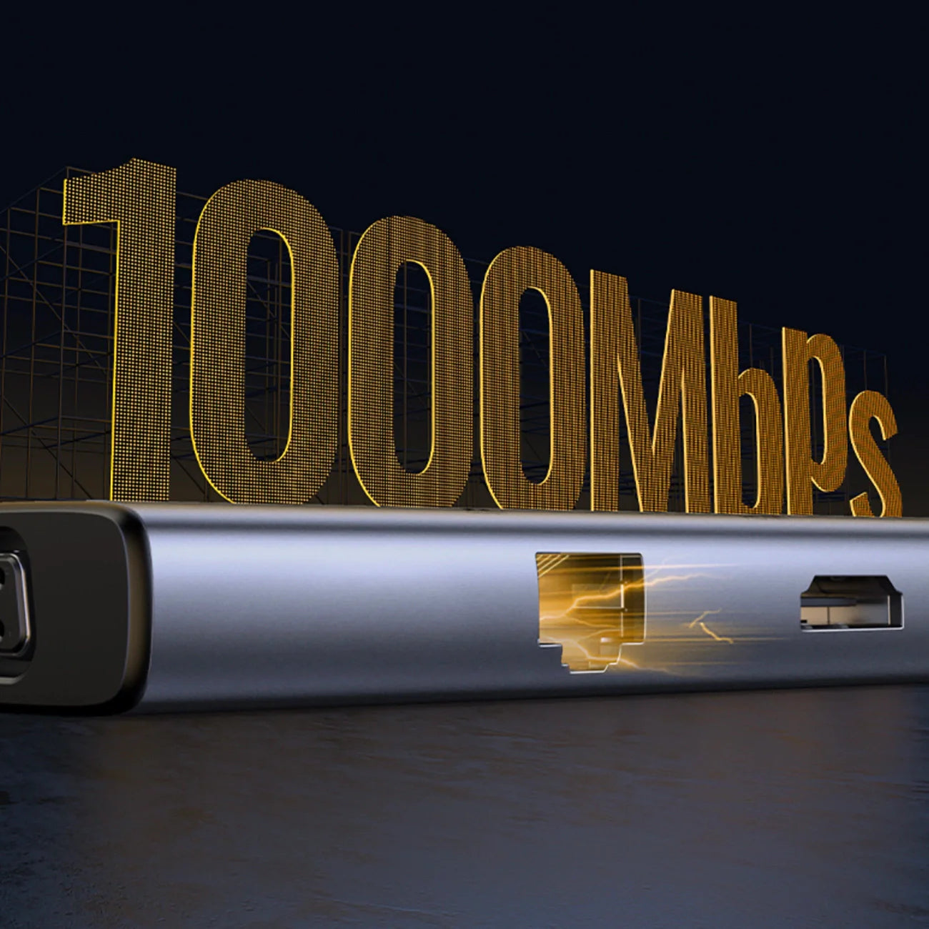 Hub 9 em 1 UGREEN CM498 USB-C com 3x USB-A 3.0, HDMI, VGA, RJ45, Leitor SD e TF Card