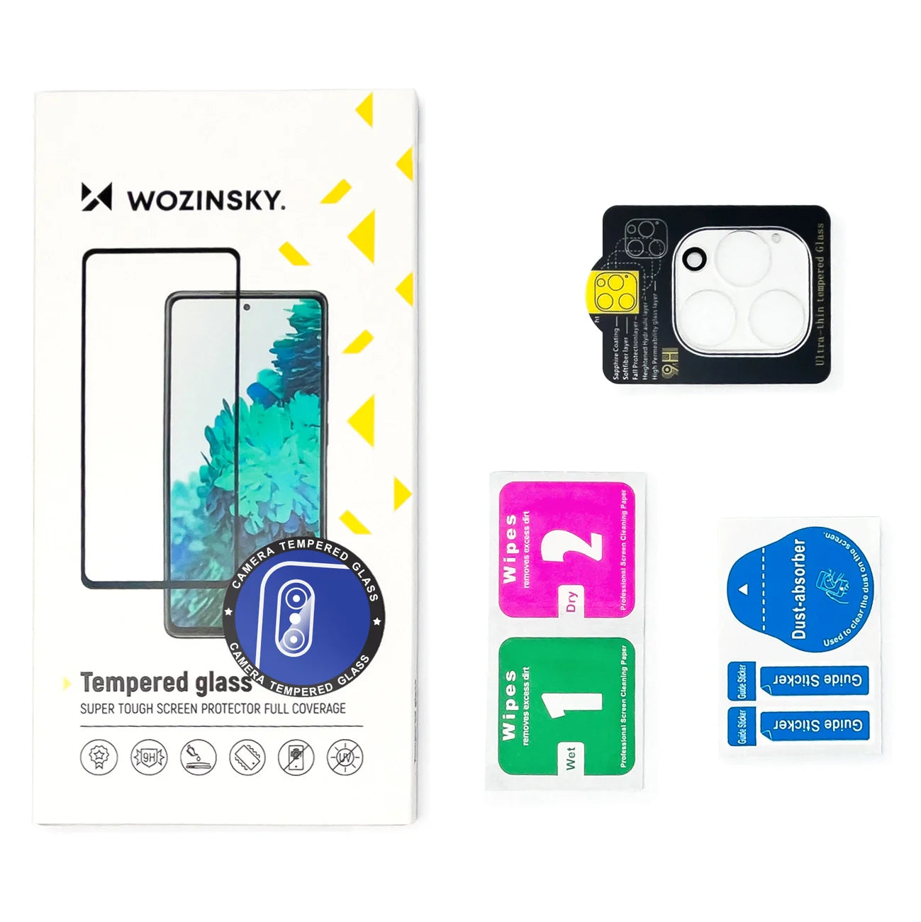 Wozinsky Full Camera Glass 9H para iPhone 16 Pro Max - Vidro Temperado - Transparente/PRETO