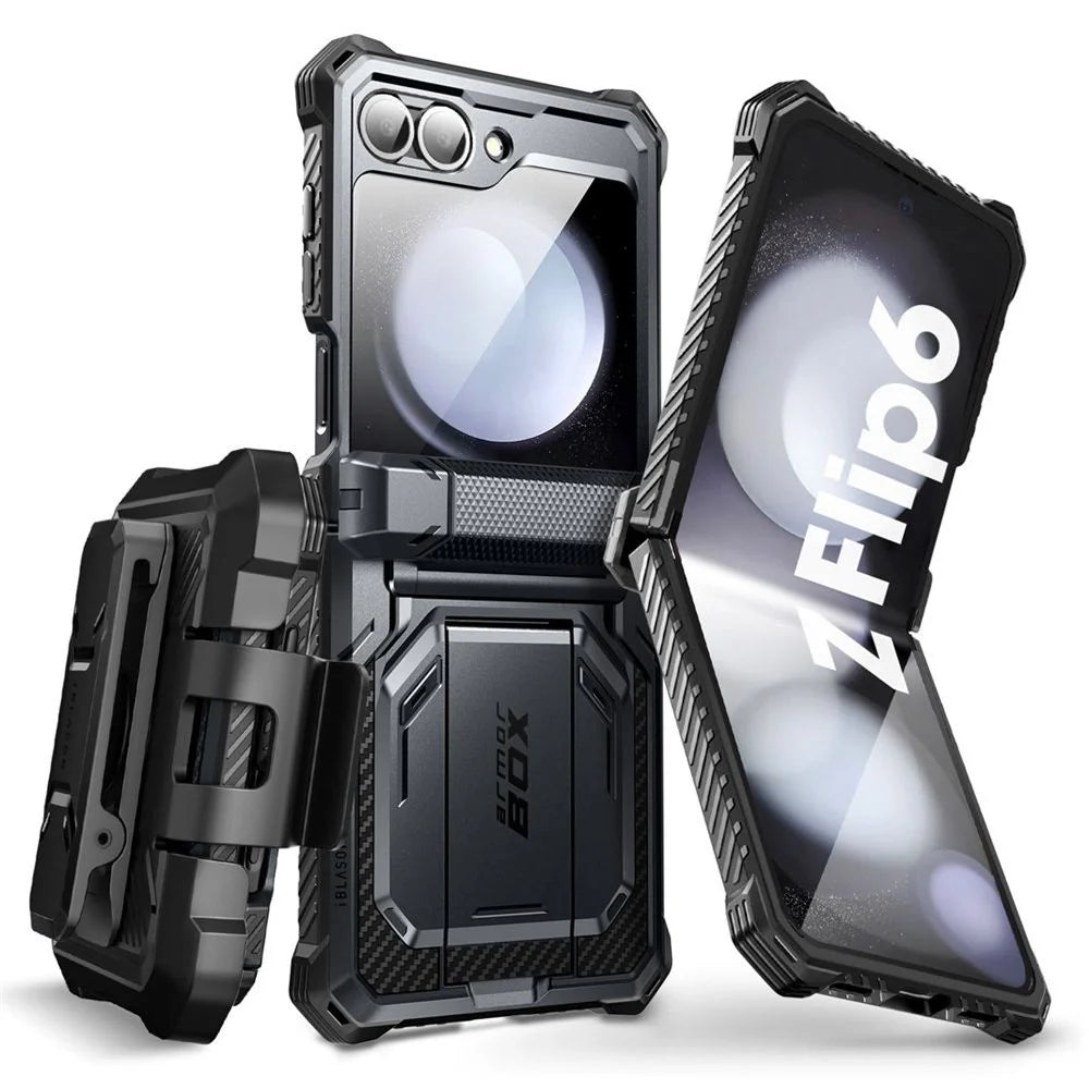 Capa Armorbox para Samsung Galaxy Z Flip 6 Supcase Preta