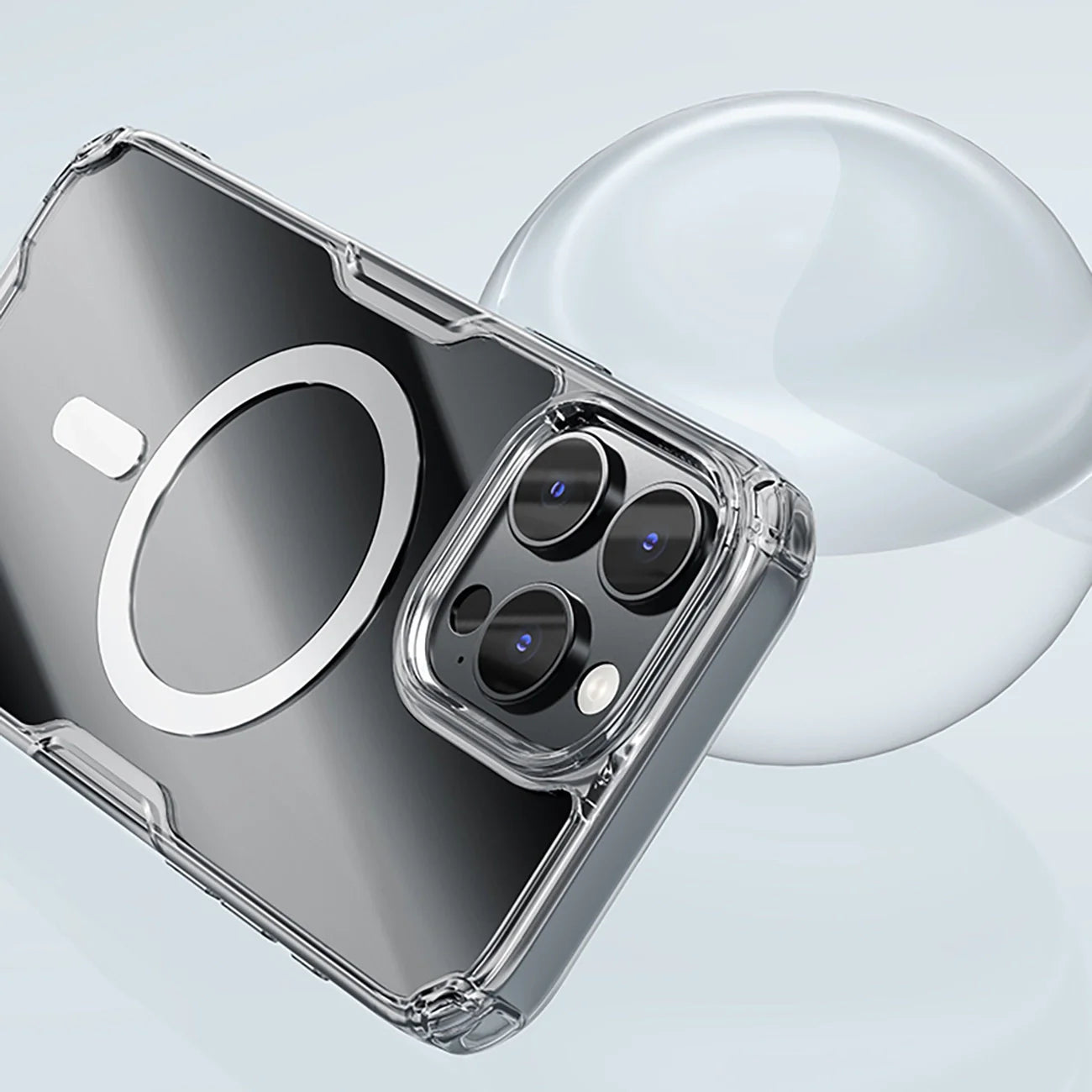 Capa Magnética Nillkin Transparente para iPhone 16 Pro com MagSafe