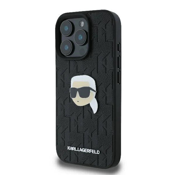 capa para iPhone 16 Pro Monograma Karl Lagerfeld Preta