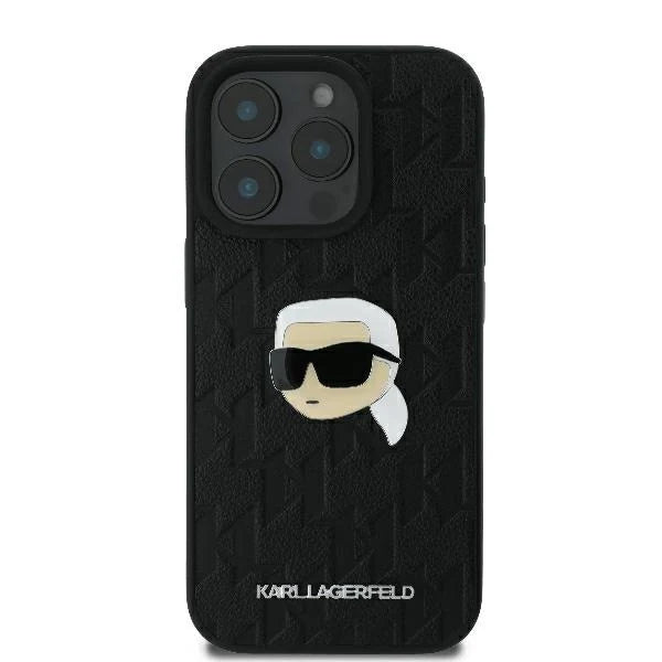 capa para iPhone 16 Pro Monograma Karl Lagerfeld Preta