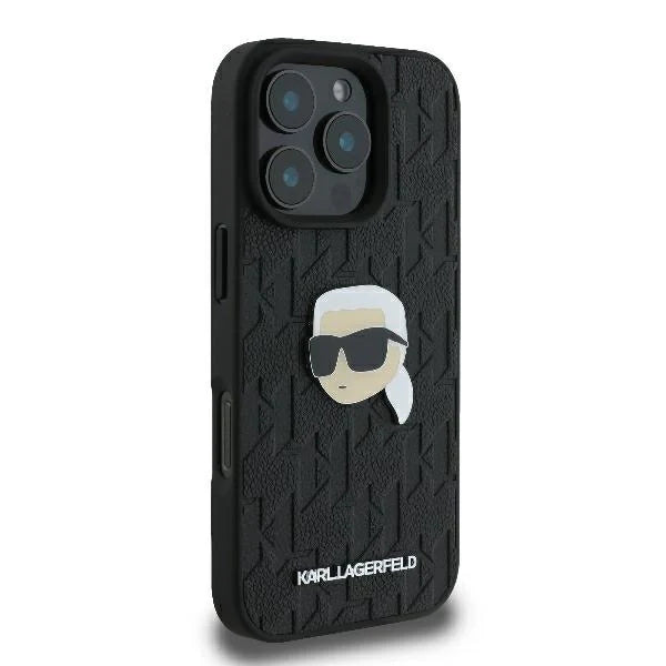 capa para iPhone 16 Pro Monograma Karl Lagerfeld Preta