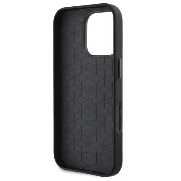 Capa para iPhone 16 Pro da BMW em Carbono com Logo e Kit M Preta