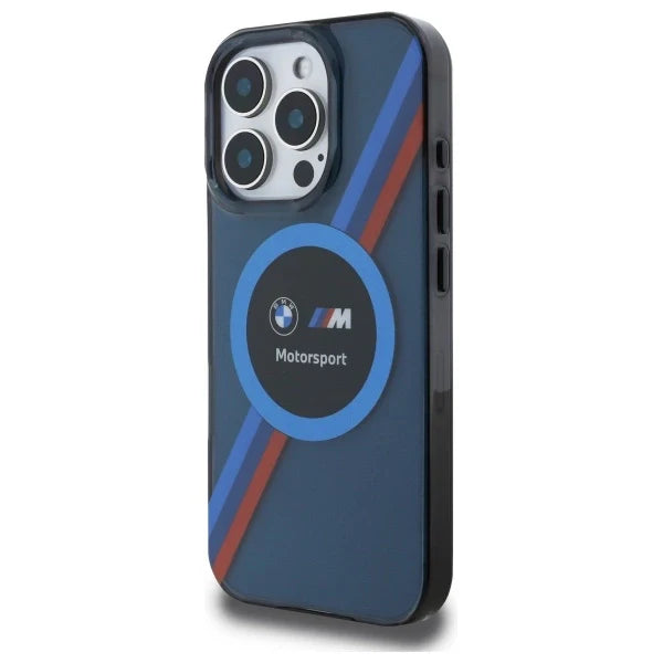 Capa MagSafe BMW IML Circle Azul Marinho para iPhone 16 Pro Max