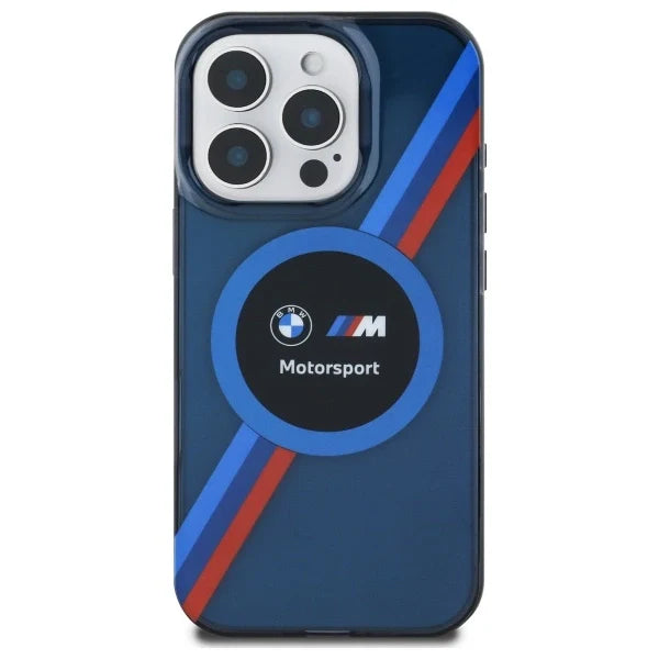 Capa MagSafe BMW IML Circle Azul Marinho para iPhone 16 Pro Max