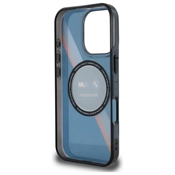 Capa MagSafe BMW IML Circle Azul Marinho para iPhone 16 Pro Max
