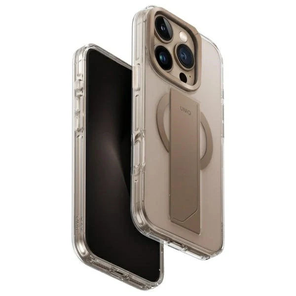 Capa para iPhone 16 Pro UNIQ Pele Sintética Dourado
