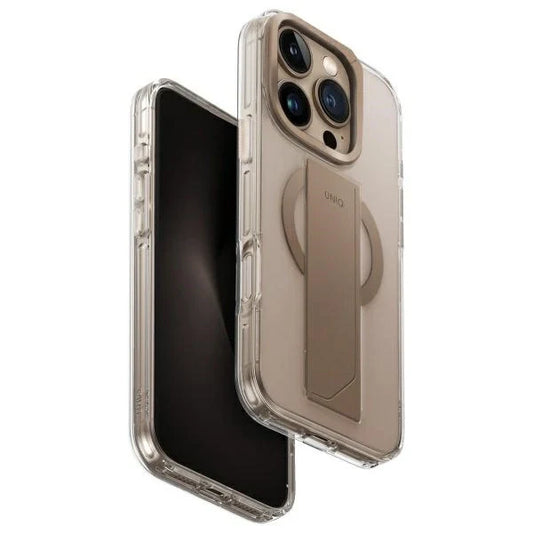Capa para iPhone 16 Pro UNIQ Pele Sintética Dourado