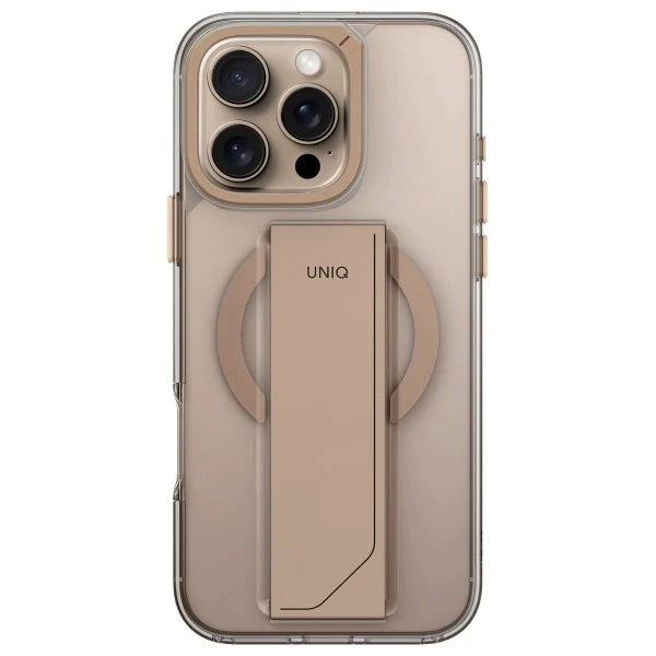 Capa para iPhone 16 Pro UNIQ Pele Sintética Dourado