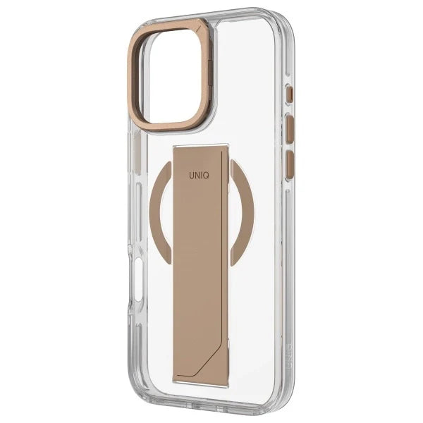 Capa para iPhone 16 Pro UNIQ Pele Sintética Dourado