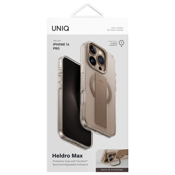 Capa para iPhone 16 Pro UNIQ Pele Sintética Dourado
