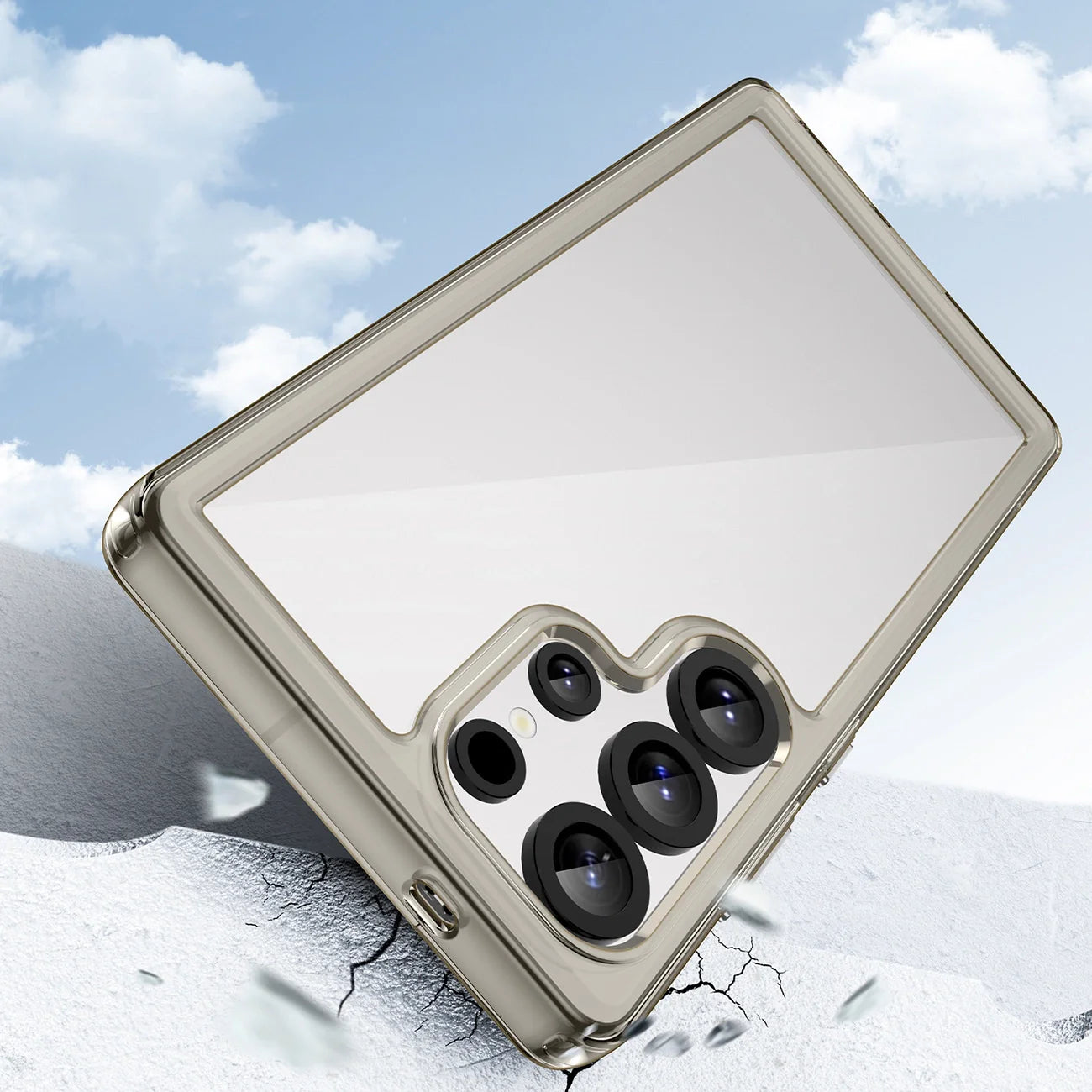 Capa para Samsung Galaxy S25 Ultra Clear Black Preta