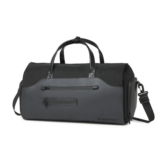 Mala de Viagem Wozinsky Premium com Bolso Para Roupas Molhadas 45L Preto