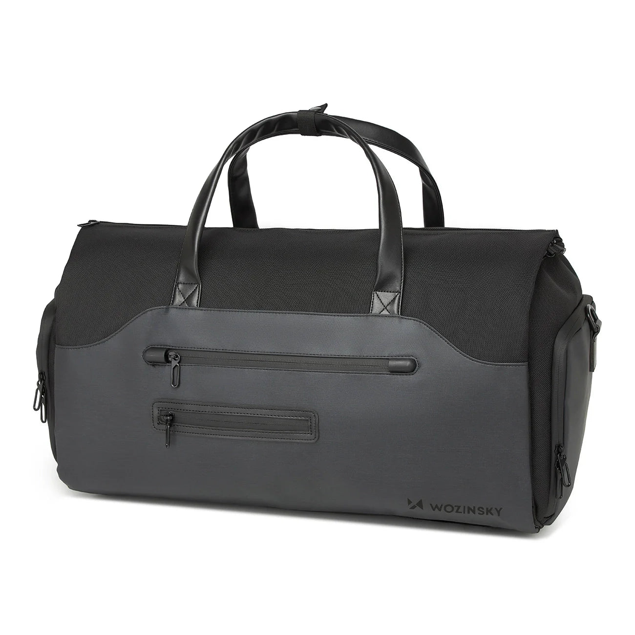 Mala de Viagem Wozinsky Premium com Bolso Para Roupas Molhadas 45L Preto