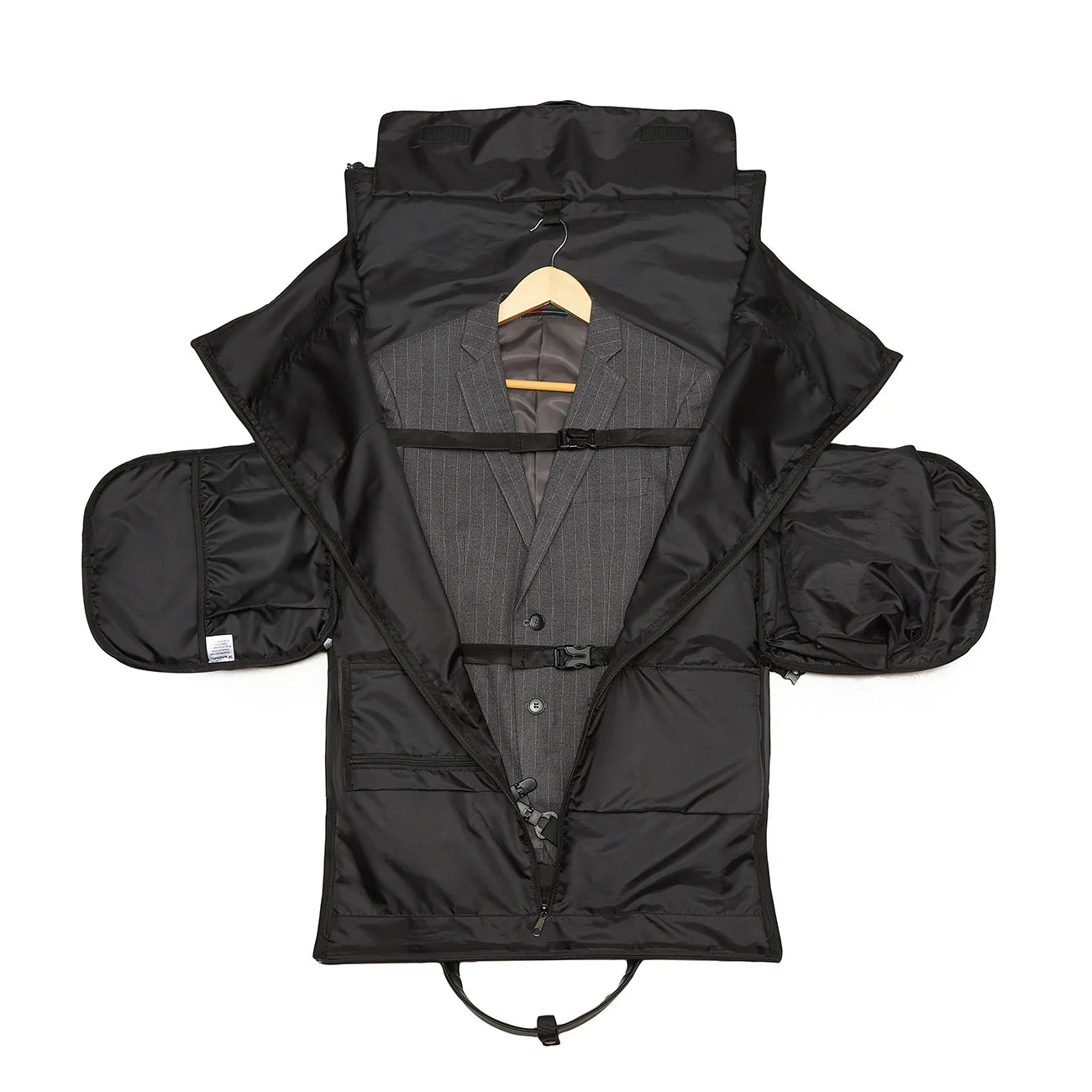 Mala de Viagem Wozinsky Premium com Bolso Para Roupas Molhadas 45L Preto