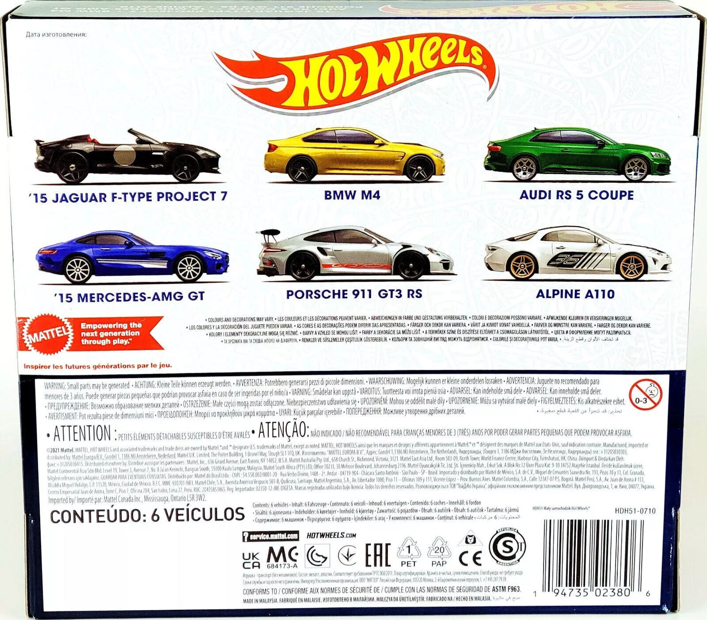 Conjunto de carros clássicos Hot Wheels Aleatórios