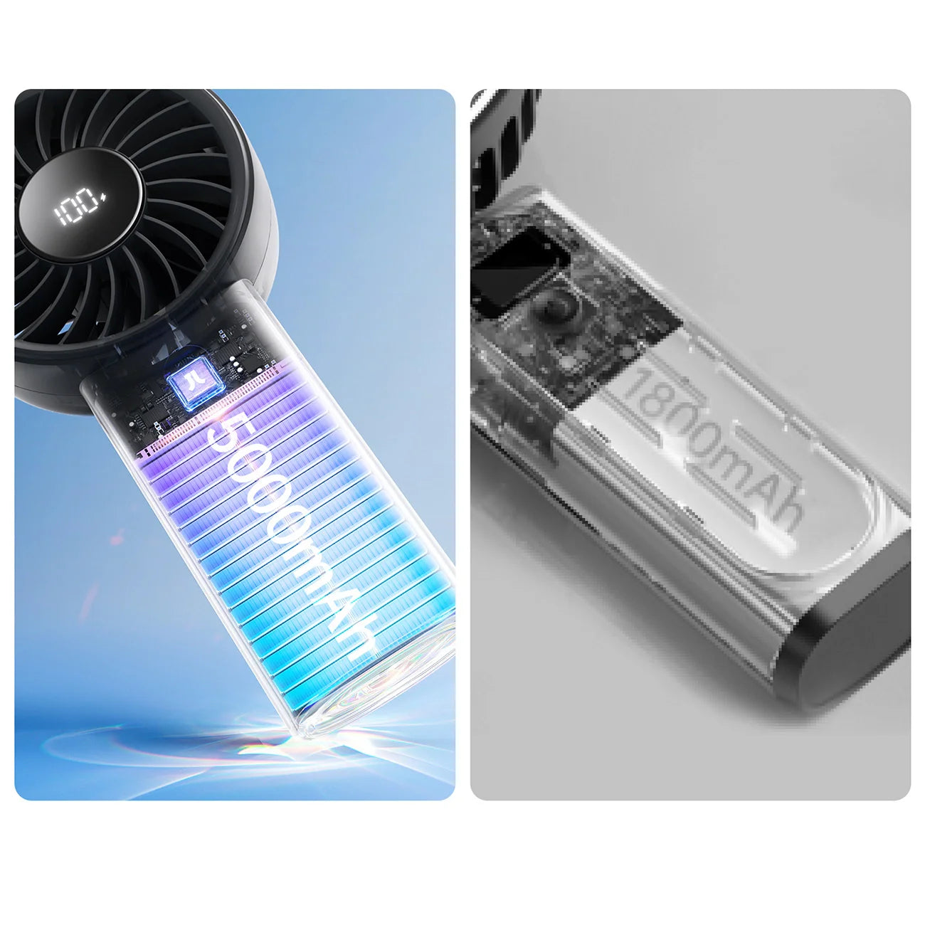 Ventoinha Portátil JISULIFE Life4 Preta